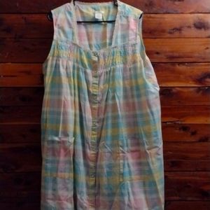 Women's plus size 2x summer sleeveless housecoat nightgown cover